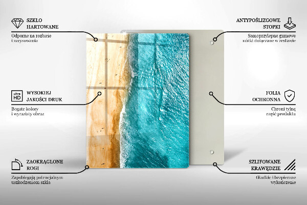 Tabla de cortar de vidrio Composición moderna