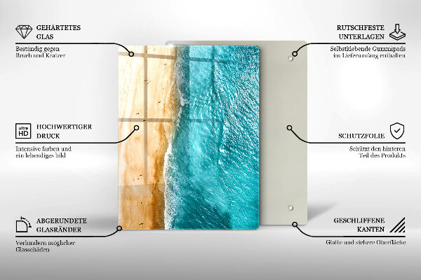 Tabla de cortar de vidrio Composición moderna