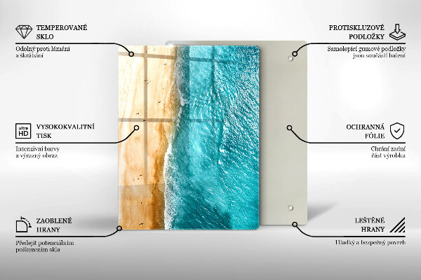 Tabla de cortar de vidrio Composición moderna