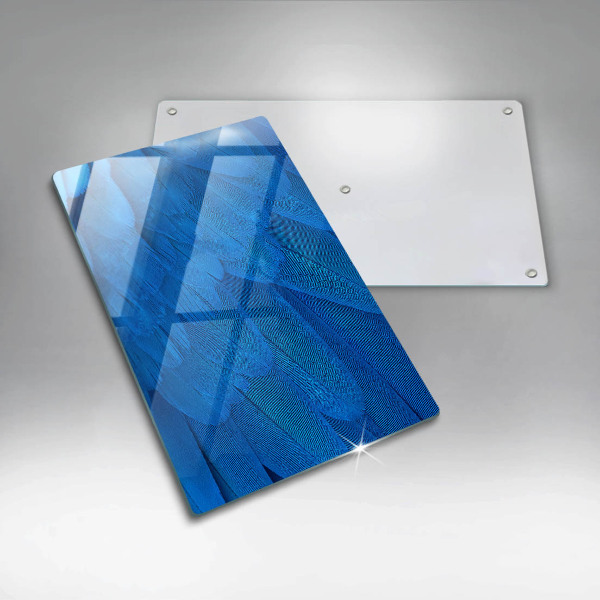 Tabla de cortar de vidrio Plumas de ave