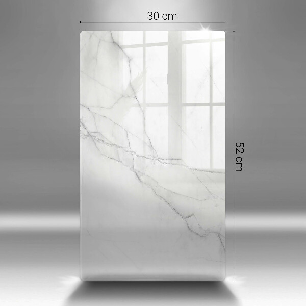 Tabla de cortar de vidrio Mármol blanco delicado