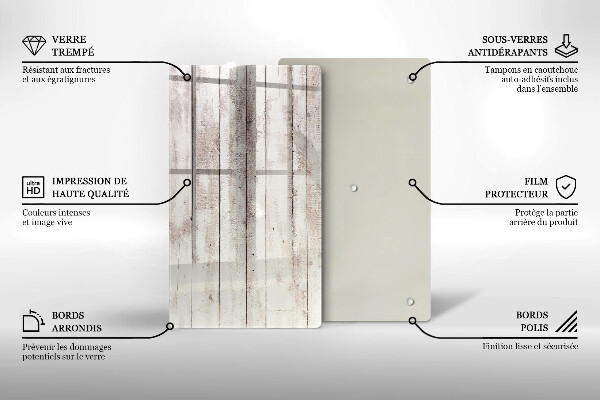 Tabla de cortar de vidrio Tableros de madera viejos