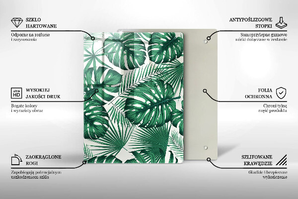 Tabla de cortar de vidrio Textura de hormigón