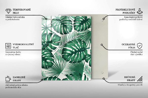 Tabla de cortar de vidrio Textura de hormigón