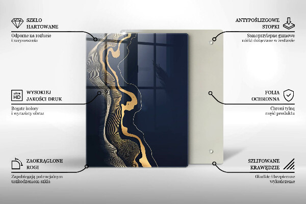 Tabla de cortar de vidrio Tableros de textura de madera