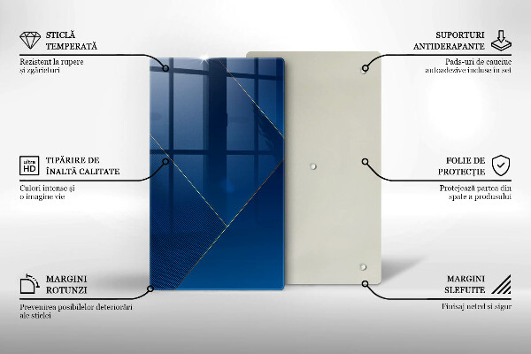 Tabla de cortar de vidrio Fondo moderno