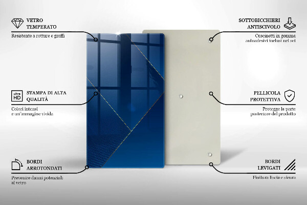 Tabla de cortar de vidrio Fondo moderno