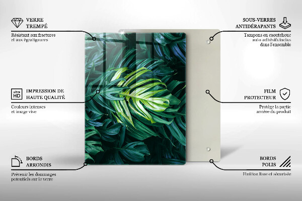Tabla de cortar de vidrio Fondo moderno