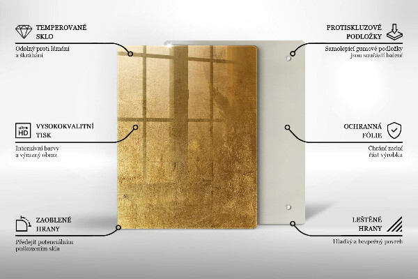 Tabla de cortar de vidrio Peonías pastel