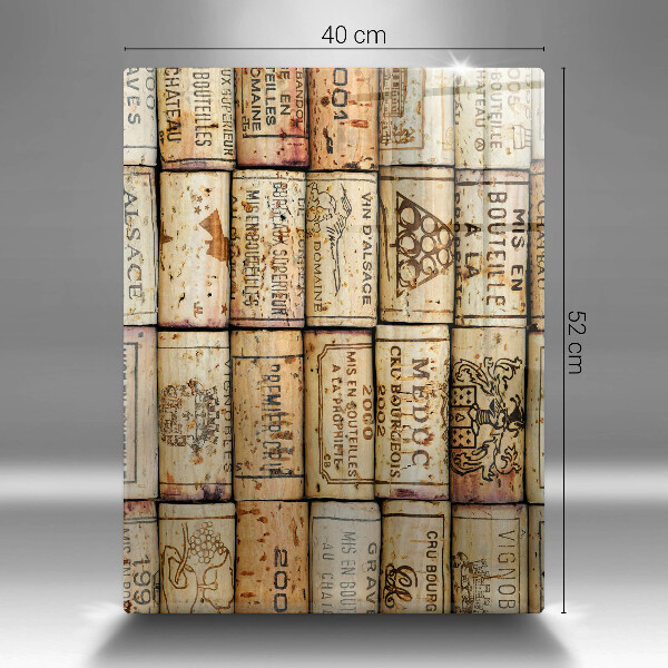 Tabla de cortar de vidrio Corchos de vino viejos