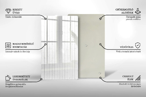 Tabla de cortar de vidrio Tableros brillantes modernos