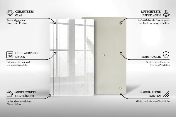 Tabla de cortar de vidrio Tableros brillantes modernos