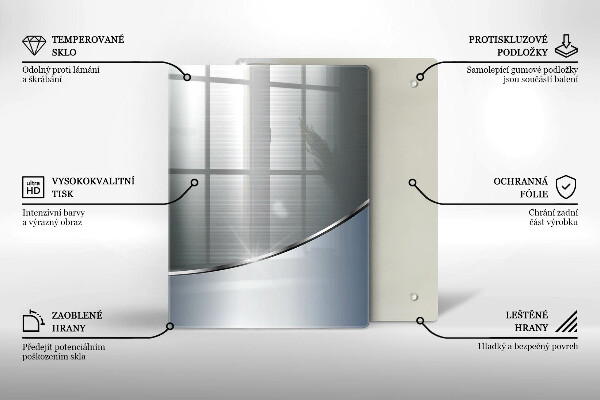Tabla de cortar de vidrio Tableros brillantes modernos