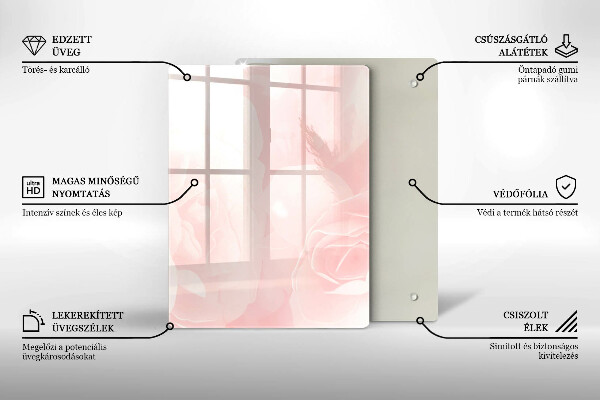 Tabla de cortar de vidrio Mármol moderno