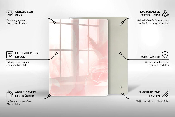 Tabla de cortar de vidrio Mármol moderno