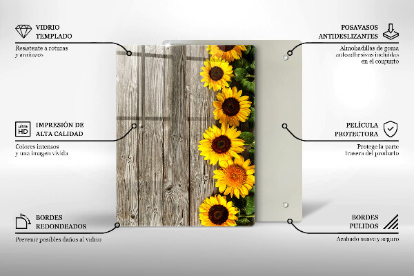 Tabla de cortar de vidrio Troncos de árboles