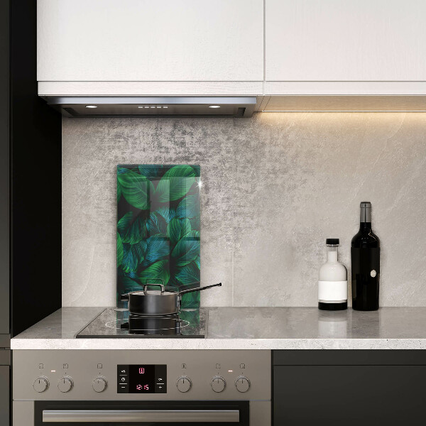 Tabla de cortar de vidrio Hojas de la selva