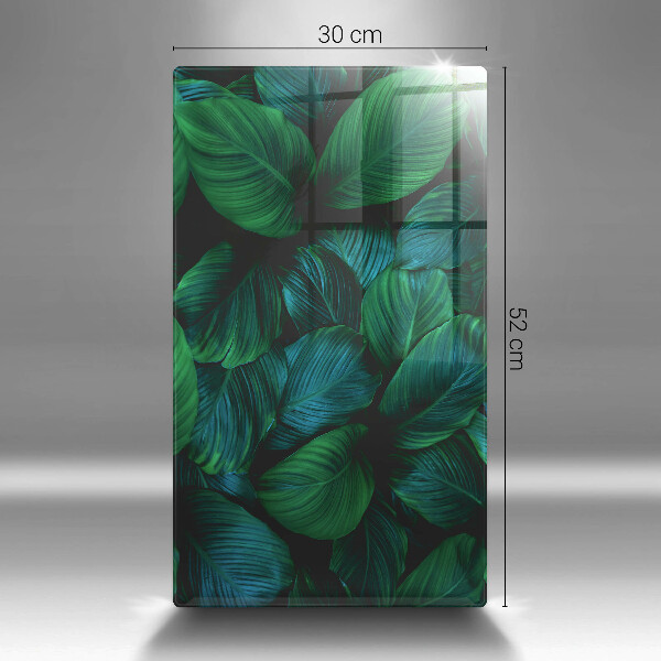 Tabla de cortar de vidrio Hojas de la selva