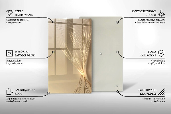 Tabla de cortar de vidrio Abstracción moderna