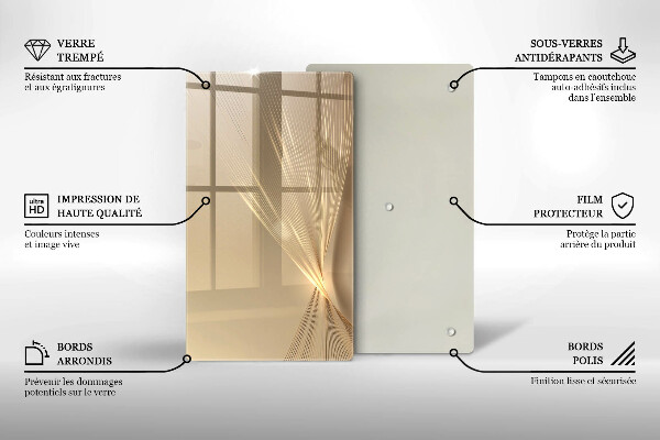 Tabla de cortar de vidrio Abstracción moderna
