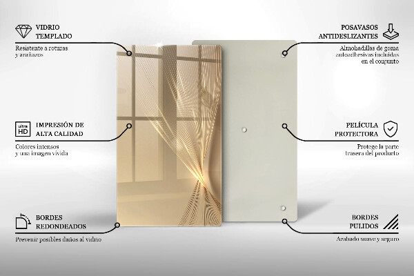 Tabla de cortar de vidrio Abstracción moderna