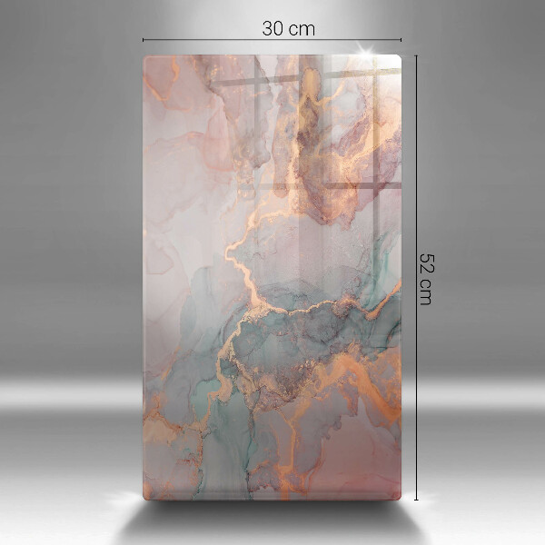 Tabla de cortar de vidrio Mármol con oro