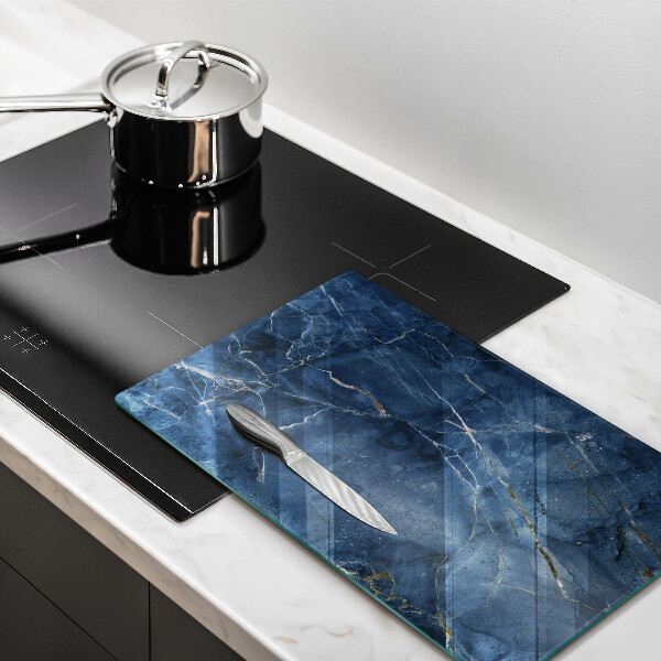 Tabla de cortar de vidrio Textura de piedra de mármol