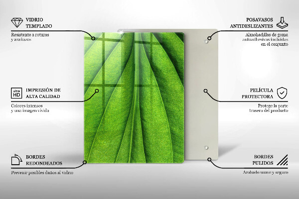 Tabla de cortar de vidrio Textura de piedra de mármol