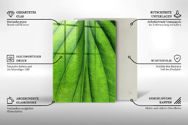 Tabla de cortar de vidrio Textura de piedra de mármol