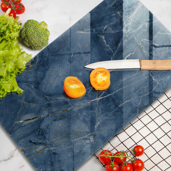 Tabla de cortar de vidrio Textura de piedra de mármol