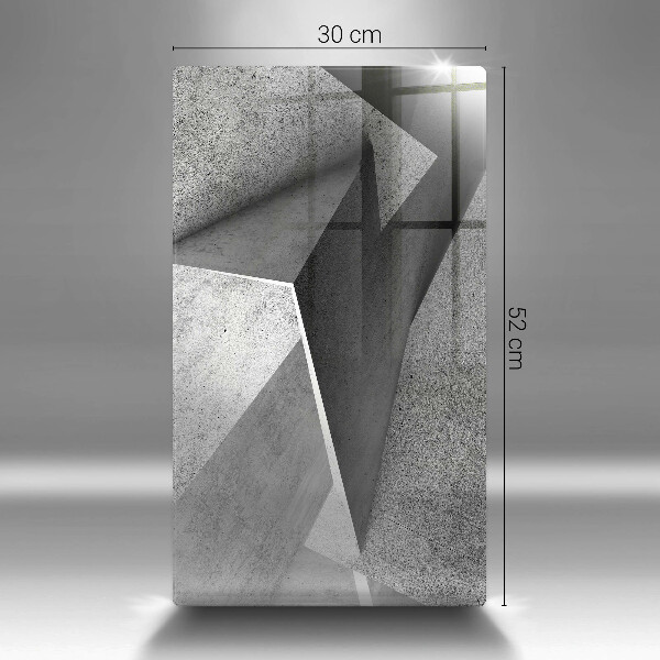 Tabla de cortar de vidrio Abstracción concreta