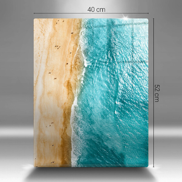 Tabla de cortar de vidrio Orilla de la playa y mar