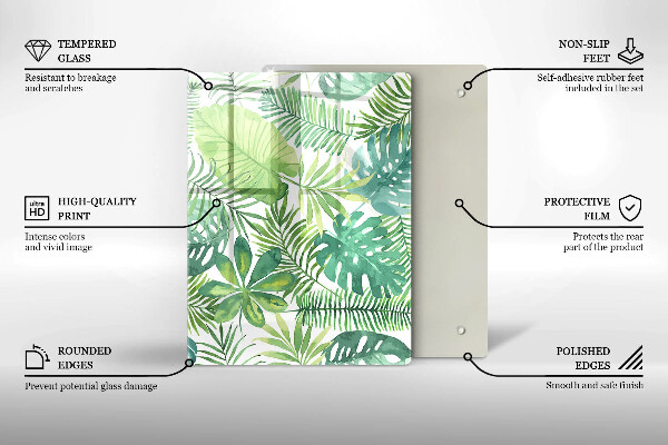 Tabla de cortar de vidrio Orilla de la playa y mar