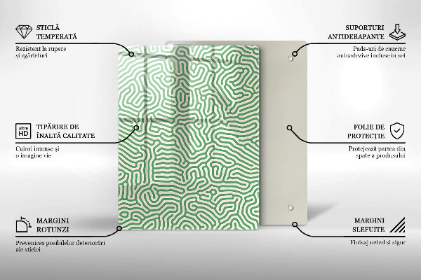 Tabla de cortar de vidrio Bambúes de la naturaleza