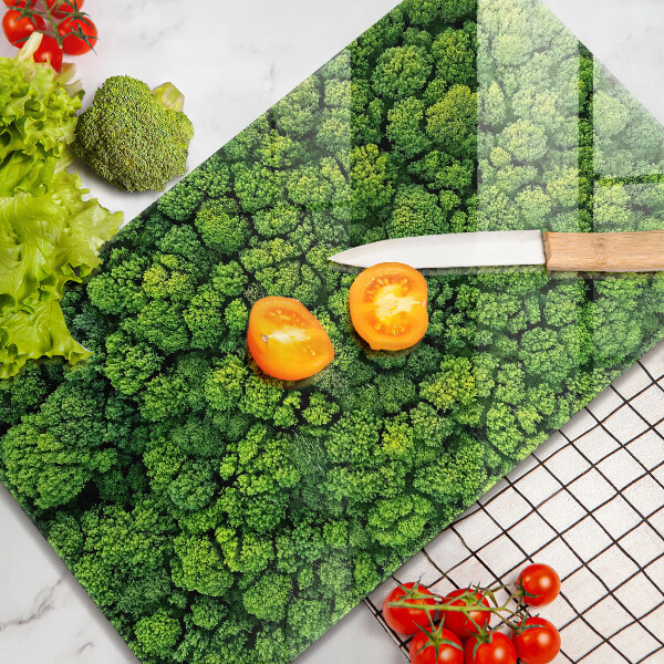 Tabla de cortar de vidrio Planta de musgo natural