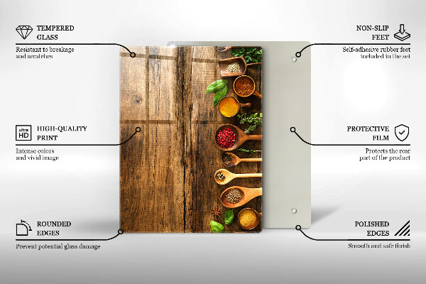 Tabla de cortar de vidrio Tablas y hojas de madera