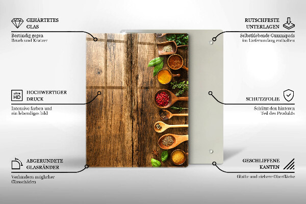 Tabla de cortar de vidrio Tablas y hojas de madera
