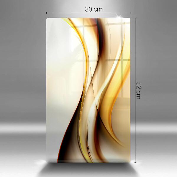 Tabla de cortar de vidrio Líneas de humo abstractas