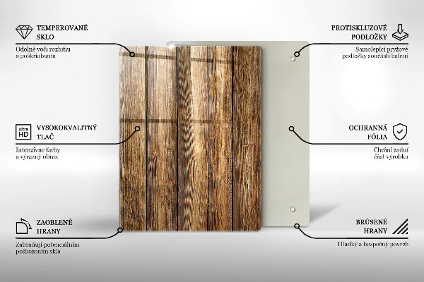 Tabla de cortar de vidrio Flores en las tablas