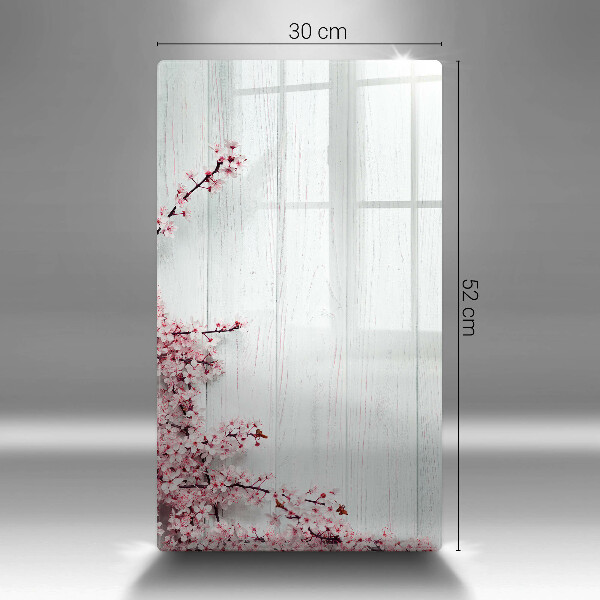 Tabla de cortar de vidrio Flores en las tablas