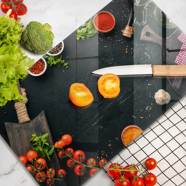 Tabla de cortar de vidrio Tomates cherry