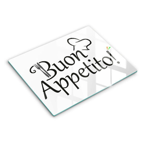 Tabla de cortar de vidrio Buon appetito!