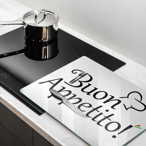 Tabla de cortar de vidrio Buon appetito!