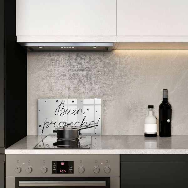 Tabla de cortar de vidrio Buen provecho!