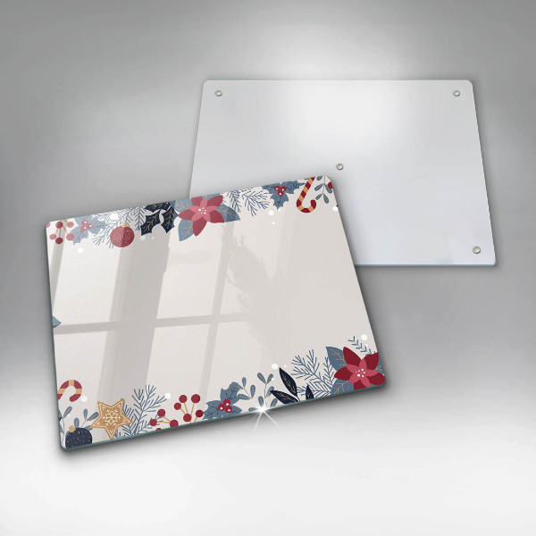 Tabla de cortar de vidrio Decoraciones de navidad