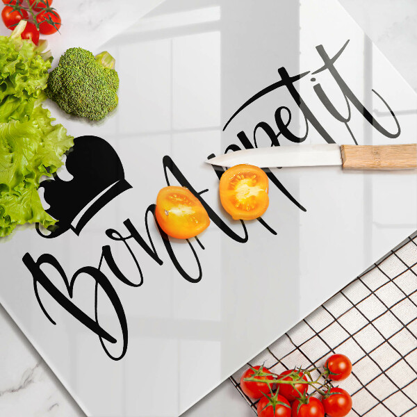 Tabla de cortar de vidrio Bon appetit