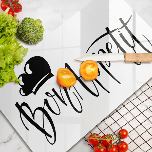 Tabla de cortar de vidrio Bon appetit