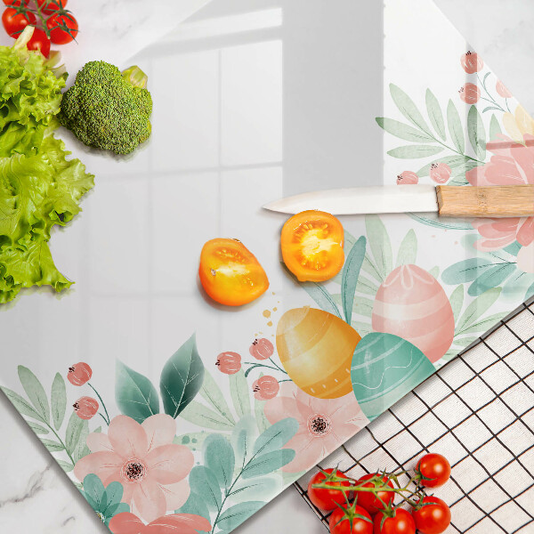 Tabla de cortar de vidrio Huevos de pascua