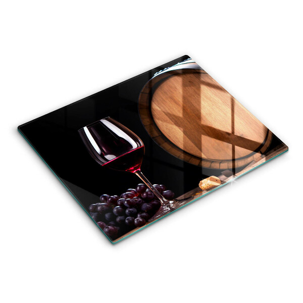 Tabla de cortar de vidrio Copa de vino de barril