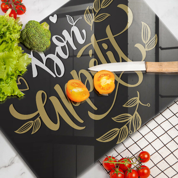 Tabla de cortar de vidrio Bon appetit